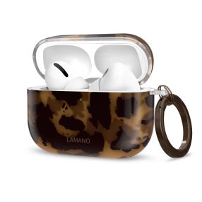   Tech-Protect Lamano AirPods Pro 2 / Pro 1 tok karabinerrel, Panther, párduc minta