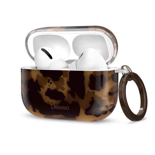 Tech-Protect Lamano AirPods Pro 2 / Pro 1 tok karabinerrel, Panther, párduc minta
